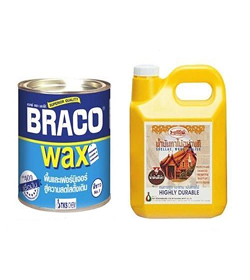 ขี้ผึ้งขัดพื้นบราโก้, น้ำมันแชลกทาไม้