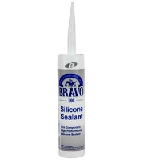 กาวซิลิโคน สีขาว BRAVO รุ่น 101