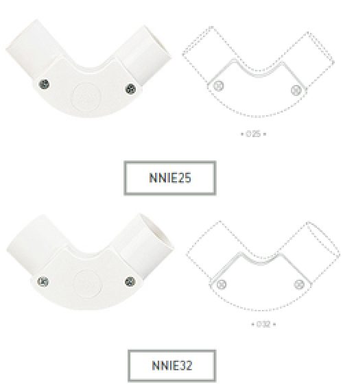 ข้องอแบบมีฝา NNIE25, NNIE32