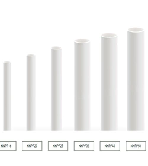 ท่อร้อยสายไฟสีขาว