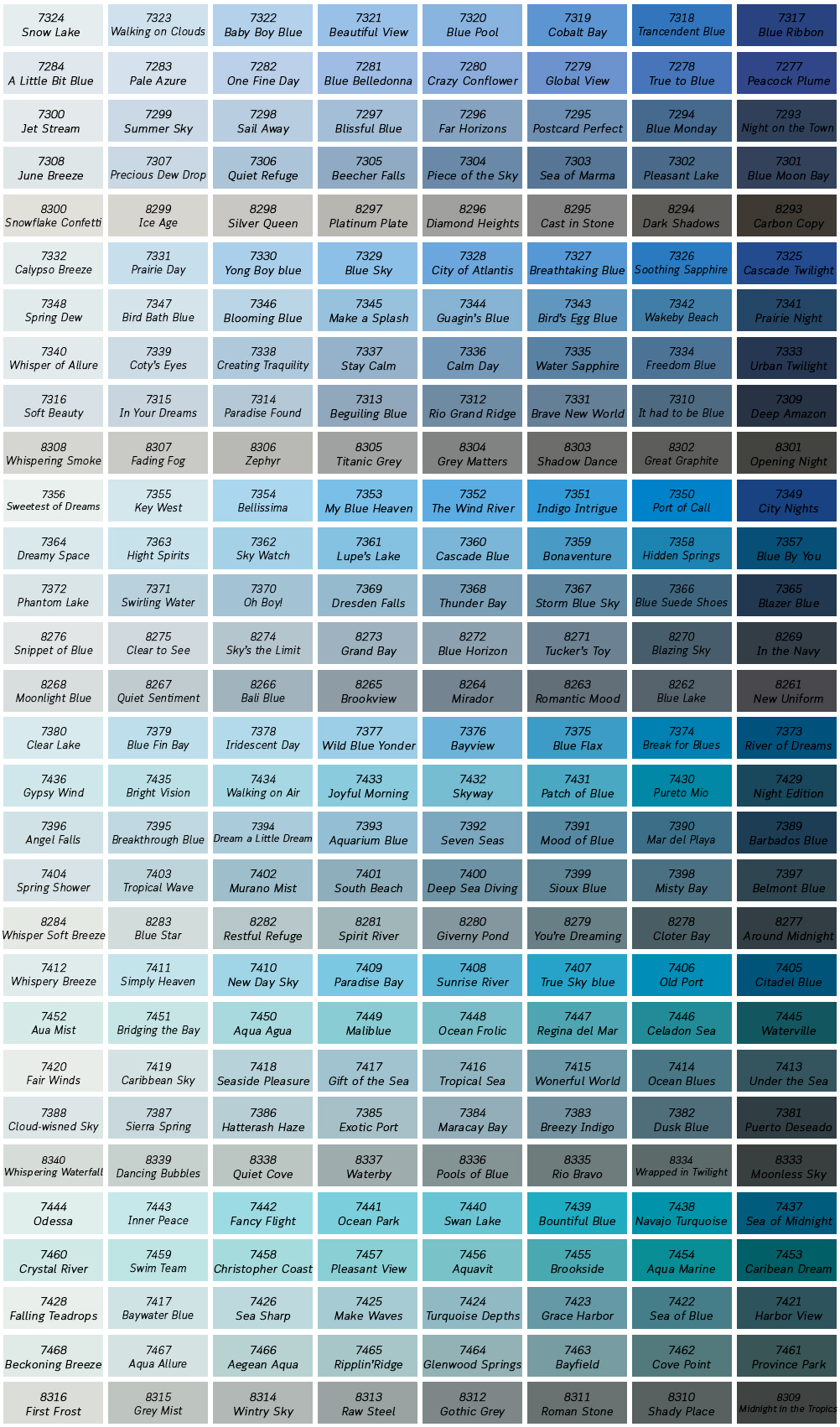 Dark blue tone