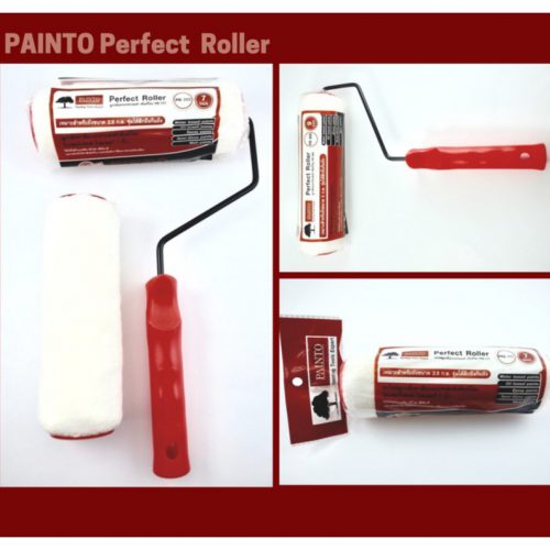 PAINTO ลูกกลิ้งทาสีอเนกประสงค์ เพ้นท์โตะ ขนสั้น และอะไหล่ลูกกลิ้ง ใช้ได้กับสีทุกประเภท