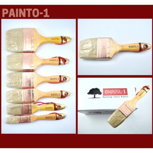 Painto แปรงทาสี เพ้นท์โตะ1 (เกรดQQQ) ขนาด 1 นิ้ว – 4 นิ้ว (ขนสัตว์)