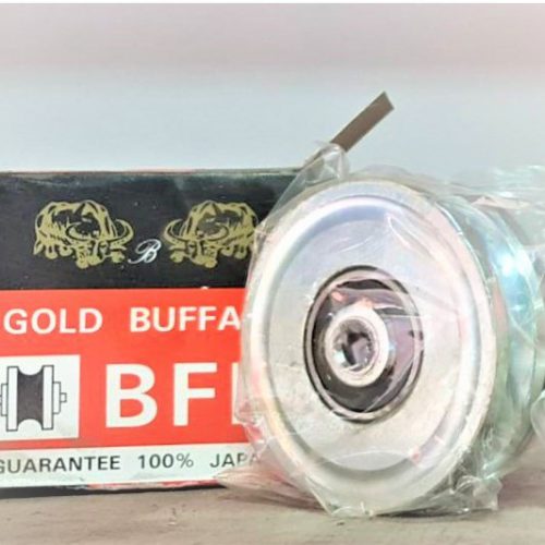 Gold Buffalo ล้อประตูรั้วเหล็กเหนียวลูกปืนญี่ปุ่น ล้อรางประตู ล้อรางฉาก 4 นิ้ว ร่องวี/ กลม