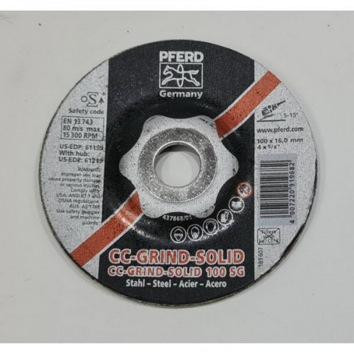 PFERD แผ่นเจียรเหล็กแบบเร็ว ตรา ม้าลอดห่วง CC-GRIND-SOLID SG STEEL PFERD !!!CLEARANCE SALEs!!!